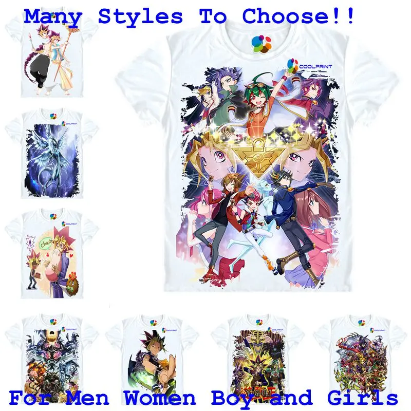 Coolprint Футболка с изображением в стиле аниме Дуэль монстров Yu Gi Oh! Футболки для