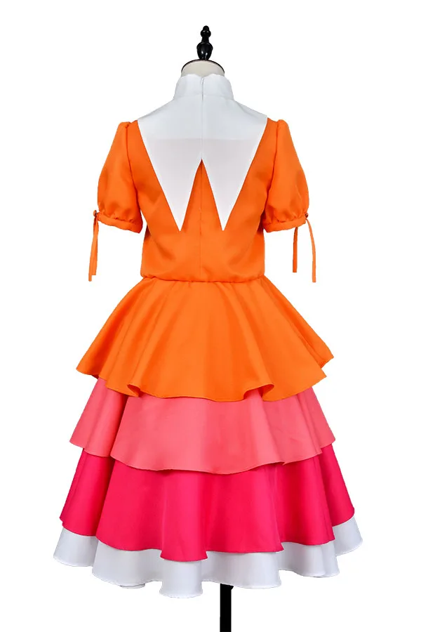 Monogatari серии Nisemonogatari Yotsugi Ononoki платье Косплэй Костюм Униформа Клубная вечерние