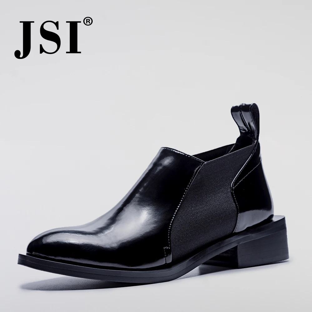 JSI/модные офисные женские туфли на плоской подошве с круглым носком; сезон весна-осень; слипоны на низком каблуке; классические женские туфли на плоской подошве в римском стиле; JO208