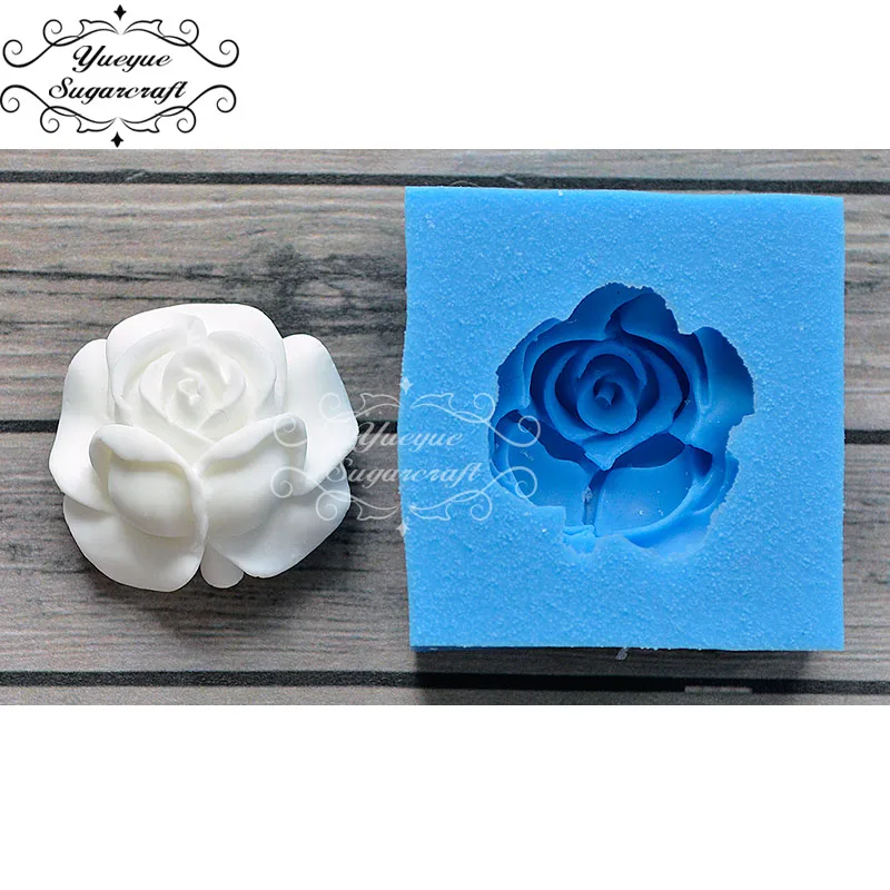 Yueyue Sugarcraft Newest силиконовая форма роза помадная инструменты для украшения тортов