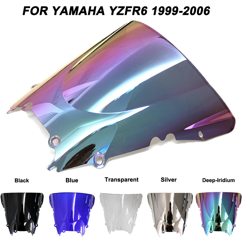 ABS ветровое стекло для Yamaha YZF-R6 YZF R6 1999 2000 2001 2002 мотоциклетные ветровые иридиевые