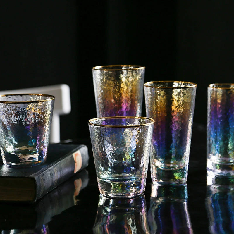Creative Gold-plated Glass Cup Daily Water Ornaments Home Decoration Multi-Color Crafts Students Personality Gifts | Дом и сад