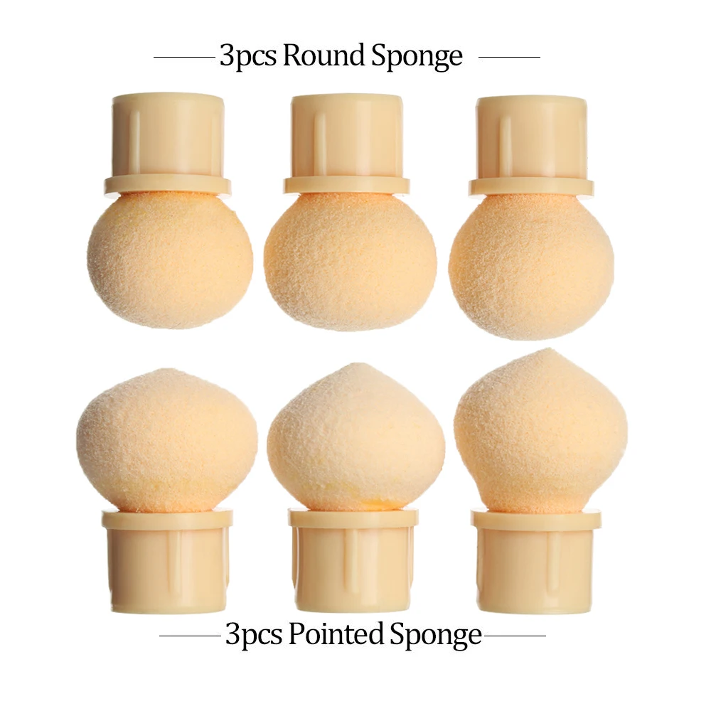 6 шт./компл. сменная двойная раскачивающаяся градиентная кисть для дизайна ногтей