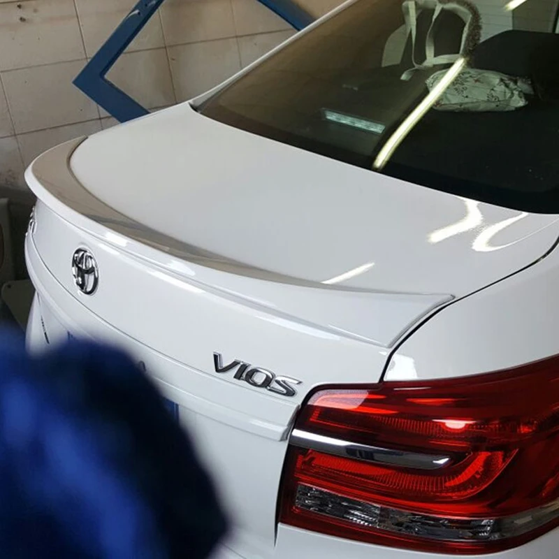 Задний спойлер для Toyota Vios материал ABS праймер на заднее крыло автомобиля цветной