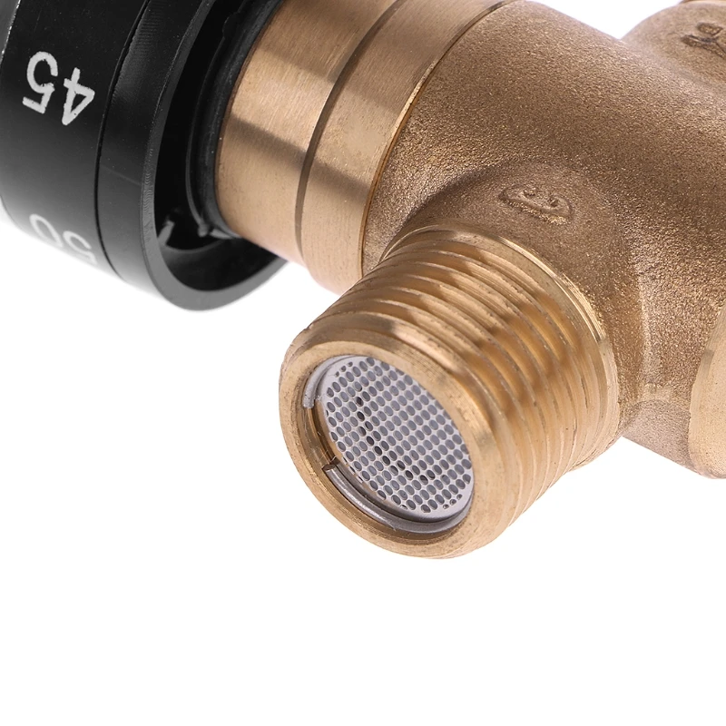 Solid Brass G1/2 Male 3 Way Thermostatic Mixing Valve Shower Water Temperature Control | Обустройство дома