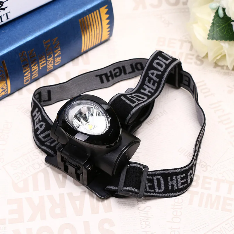 Налобный мини фонарь с монолитным блоком светодиосветодиодный 3 режима