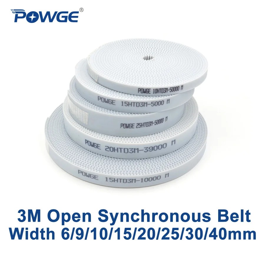 POWGE Arc HTD 3M Синхронный ремень, полиуретан, сталь, 6/10/15/20/25/30/40 мм