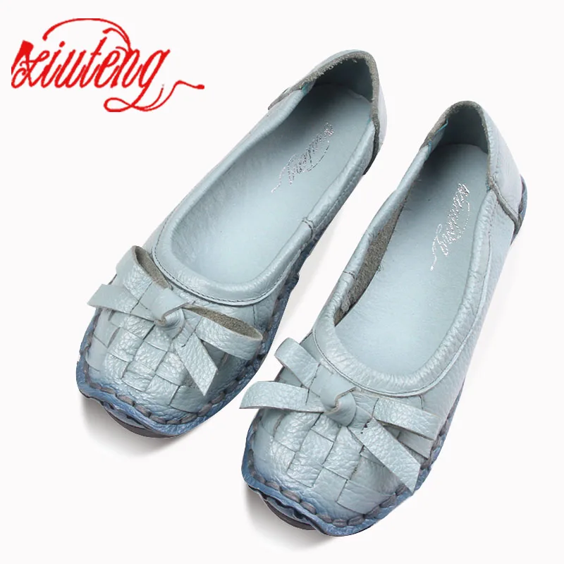 Женская обувь на плоской подошве Xiuteng повседневная из натуральной кожи с