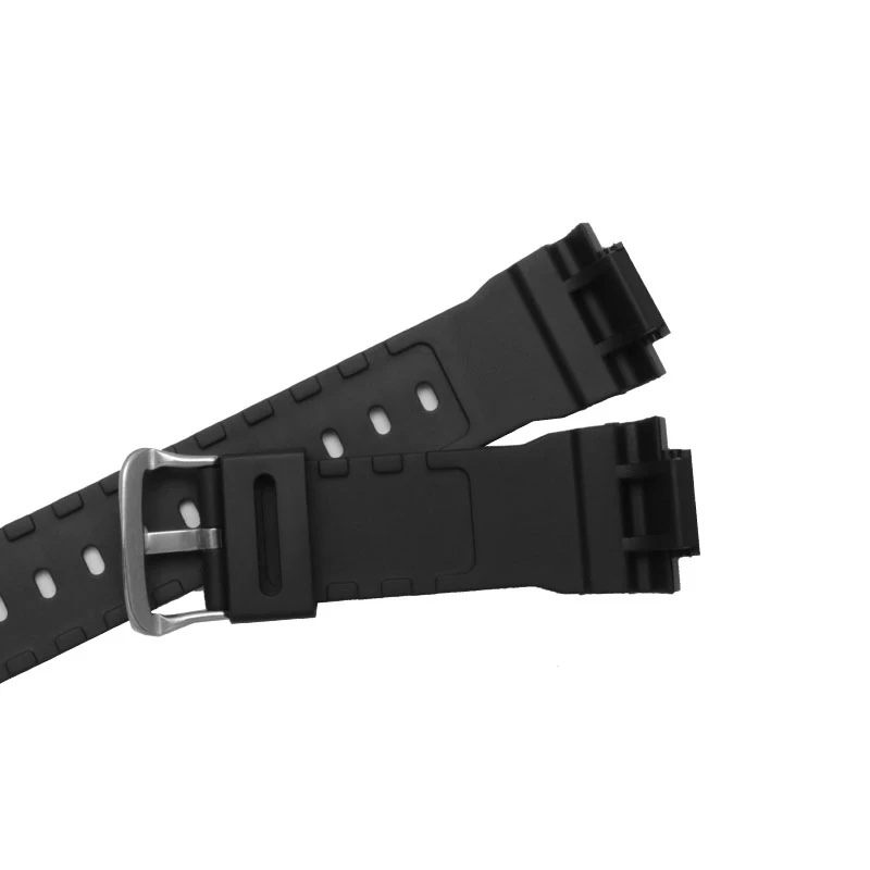 Ремешок резиновый для CASIO DW5600 6900 G5700 GM5610 GW5610 сменный силиконовый браслет черный