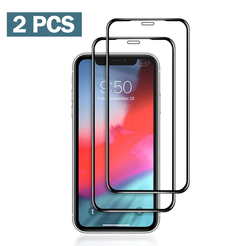 MUSTTRUE 2 шт стеклянная пленка для iPhone X закаленное стекло iPhoneXR Защитная MAX X|Защитные
