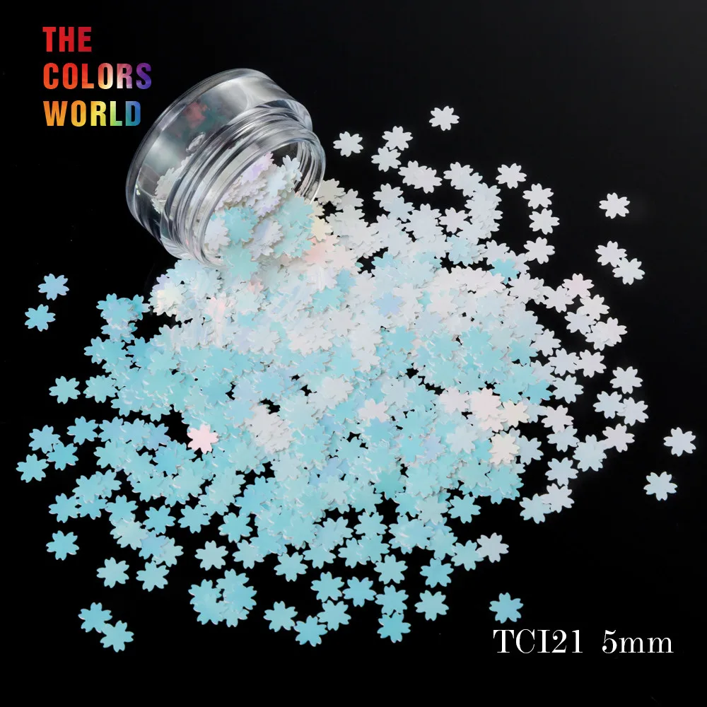 TCT-051 вишневый цвет Shape12 Радужный перламутровый цвет 5 мм размер блеск для украшения ногтей макияж Facepaint DIY