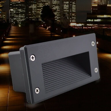 Бесплатная доставка 9 Вт Светодиодная угловая лампа утопленная для лестницы и