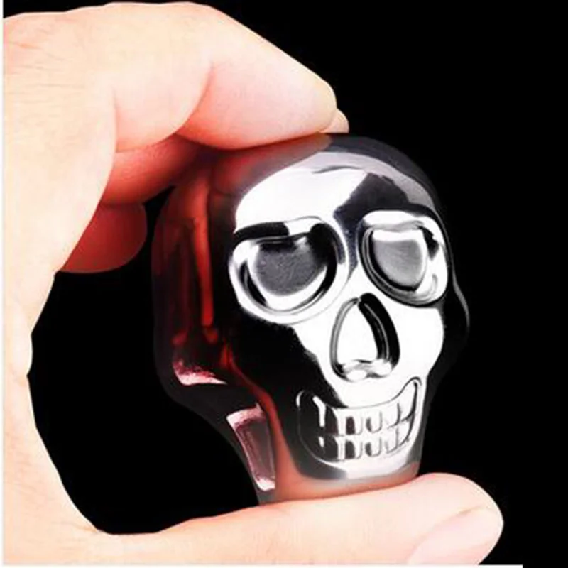 4 шт./лот Творческий ckeleton виски Нержавеющая сталь Камни охладителя для пивной бар