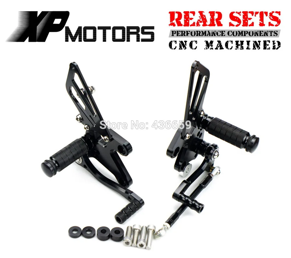 

Race CNC Motorcycle Adjustable Foot Pegs Rear Sets For Kawasaki Ninja 250R EX250 2008 2009 2010 2011 2012 2013 Black