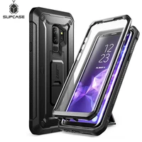 supcase for samsung galaxy s9 plus unicorn beetle ub pro shockproof rugged case cover with built in screen protector kickstand