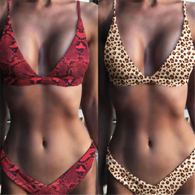 Новинка 2020 сексуальный женский купальник комплекты бюстгальтеров с принтом