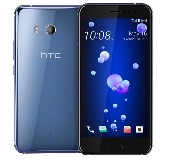 Разблокированный htc U11 GSM 3g 4G 4 ГБ ОЗУ 64 Гб ПЗУ отпечаток пальца NFC Android мобильный телефон Восьмиядерный 5," 12 МП и 16 Мп wifi gps