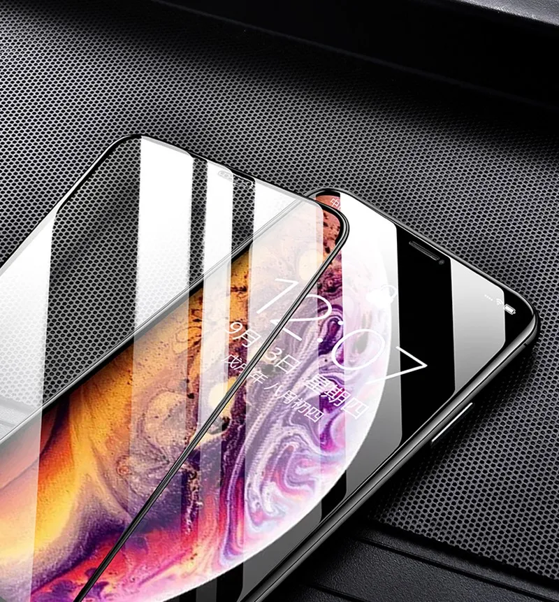 TOMKAS 6D Защитное стекло для iPhone 7 6 XS Max защита экрана полное покрытие изогнутое стекло для iPhone 6 s 7 8 Plus X 10 XR