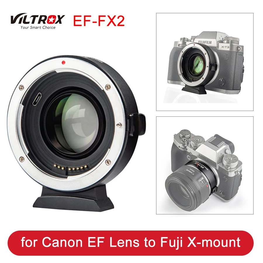 Адаптер для объектива Viltrox с автофокусом 0 71x Canon EF FUJIFILM Fuji X Mount камеры креплением