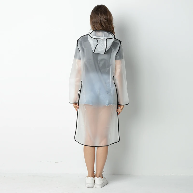 Женское пальто прозрачная толстовка с капюшоном непромокаемая одежда
