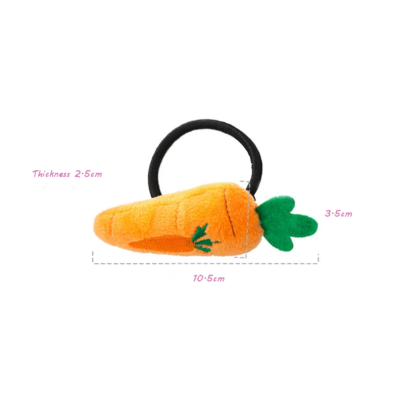 10 шт./упак. мягкая плюшевая морковка эластичная обувь из резинки для волос с