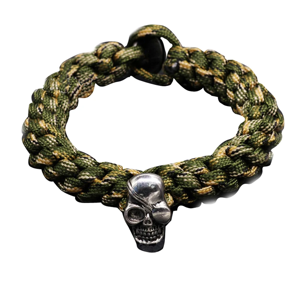 Веревка ручной вязки Paracord браслет Для мужчин аварийного парашютом шнура с
