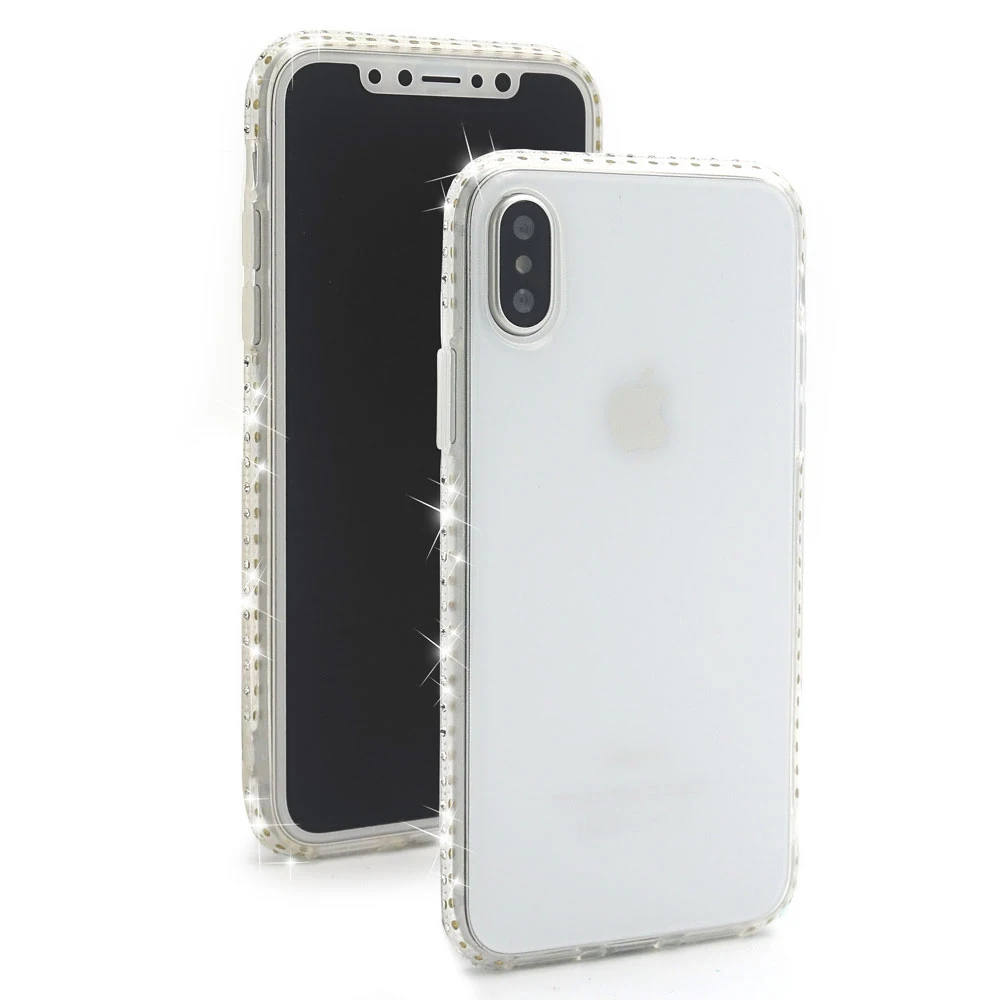 Ascromy силиконовый чехол для телефона Apple iPhone X 8 7 Plus 6 6S 5 5S SE роскошный блестящий