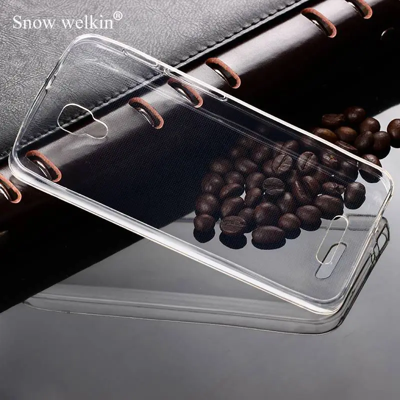 Snow Welkin прозрачный силиконовый мягкий ультра тонкий ТПУ чехол для телефона alcatel Pop