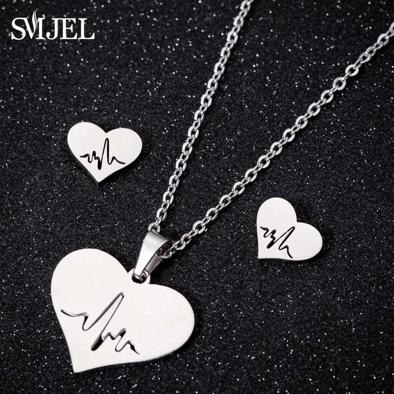 TZ008 SMJEL, корейские серьги руки, Женские Ювелирные изделия, серьги из нержавеющей стали, покажите вашу любовь, сердце, серьги-гвоздики для девочек, Букле д 'Орель - Окраска металла: TZ008
