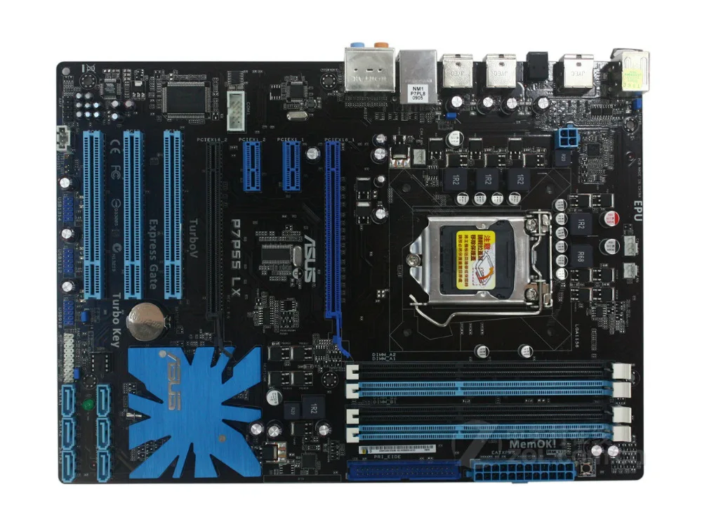 Оригинальная материнская плата ASUS P7P55 LX LGA1156 DDR3 16GB Intel P55 настольная | Компьютеры и
