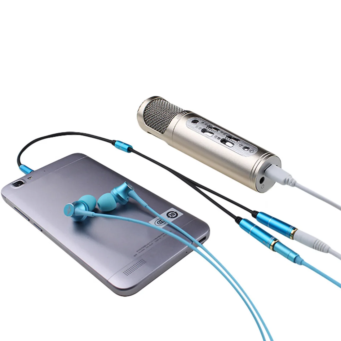 

High Quality 3.5mm Jack Headphone+Mic Audio Splitter Gold-Plated Aux Extension Adapter Cable Cord for Computer PC Microphone