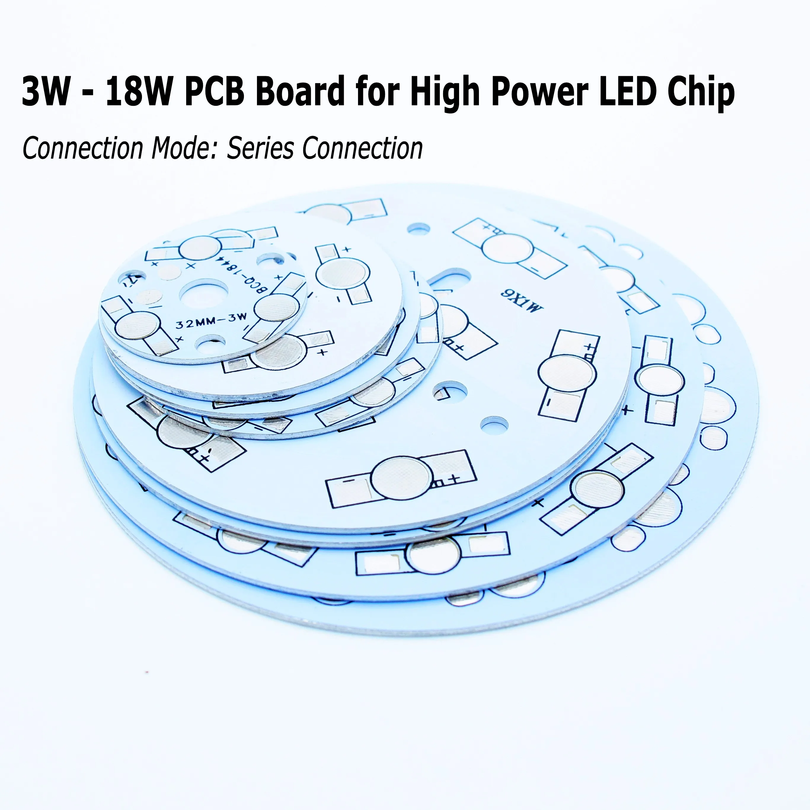 Jiaderui LED теплоотвод алюминиевая Базовая пластина 3 Вт 4 5 7 9 12 15 18 Светодиодная плата