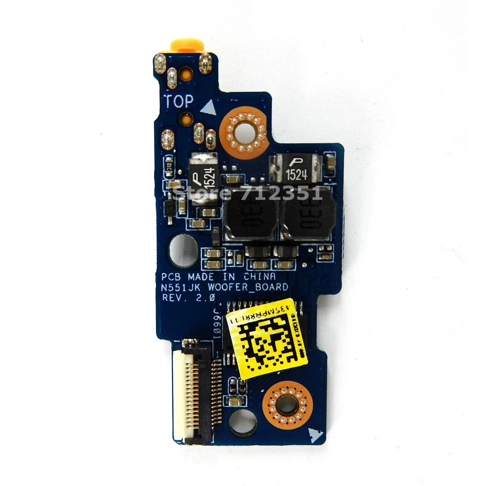 N551JK НЧ динамик доска REV2.0 для ASUS N551J N551JM N551JX N551JW G551JW G551JM G551JX аудио Плата