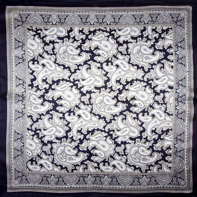 Женский шарф из 100% шелка с узором пейсли шелковый бандана 2019 | Аксессуары для