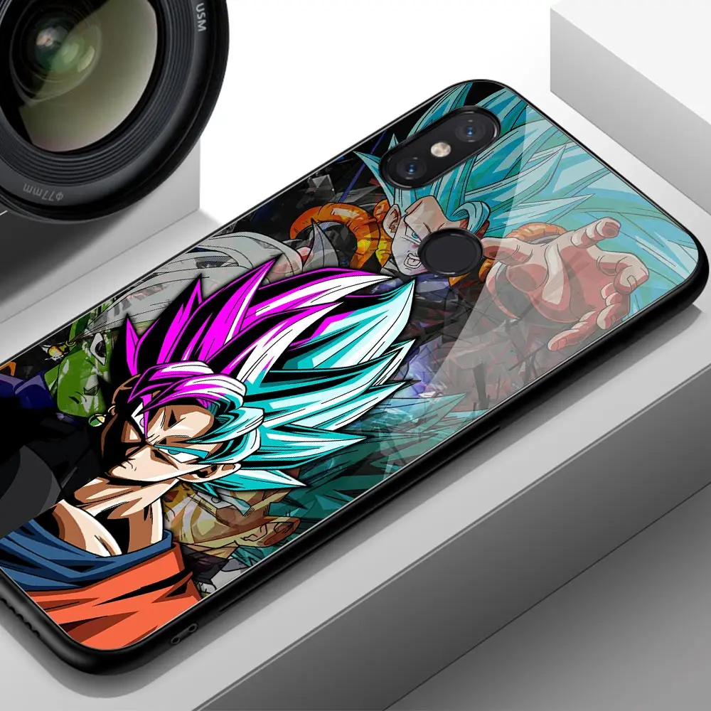 Чехол FinderCase для Xiaomi mi x 3, чехол из закаленного стекла с жесткой задней поверхностью Dragon Ball Z, чехол Гоку для Xiaomi mi 6 8 9 SE lite mi x 2 2 s 3 max 3 - Цвет: 02433