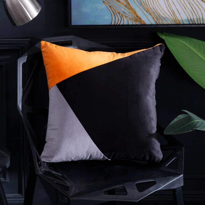 Чехол для диванной подушки сверхмягкий декоративный размером 45x45 см дома и