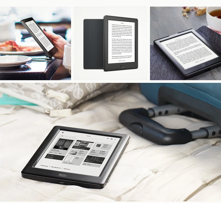 Электронная книга Kobo Glo HD 300PPI 6 дюймов 4G электронные чернила 1448x1072 сенсорный экран