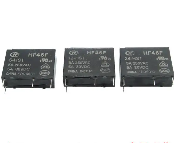 10 шт./лот оригинальное новое реле HF46F 5V HF46F12V HF46F24V HS1 4PIN 5A|relay 5v 10pcs|relay 10pcs5v relay |