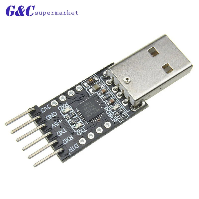 1 шт. красный или черный модуль USB 2 0 в TTL UART CP2102 последовательный преобразователь