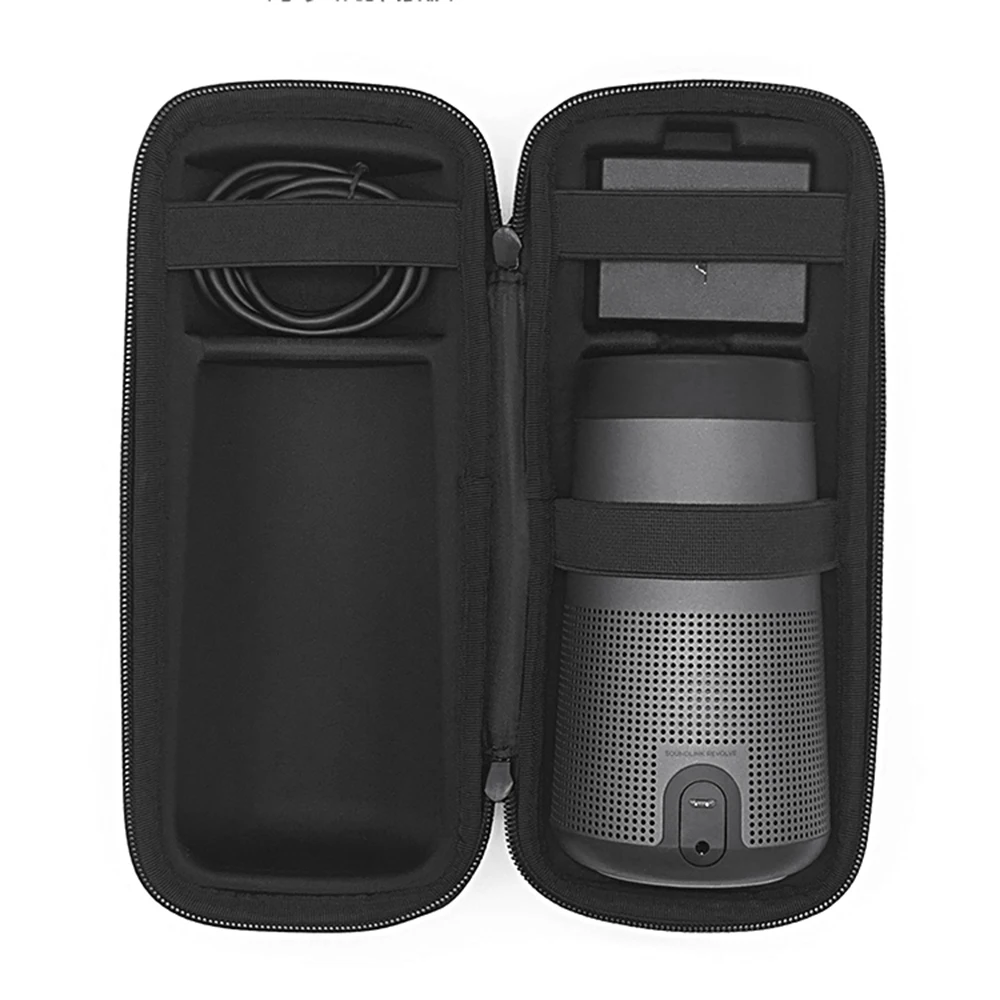 PU дорожный Чехол для Bose Soundlink Revolve Case EVA Carry чехол для музыкальной колонки Коробка Чехол дополнительное пространство для штекеров и кабелей