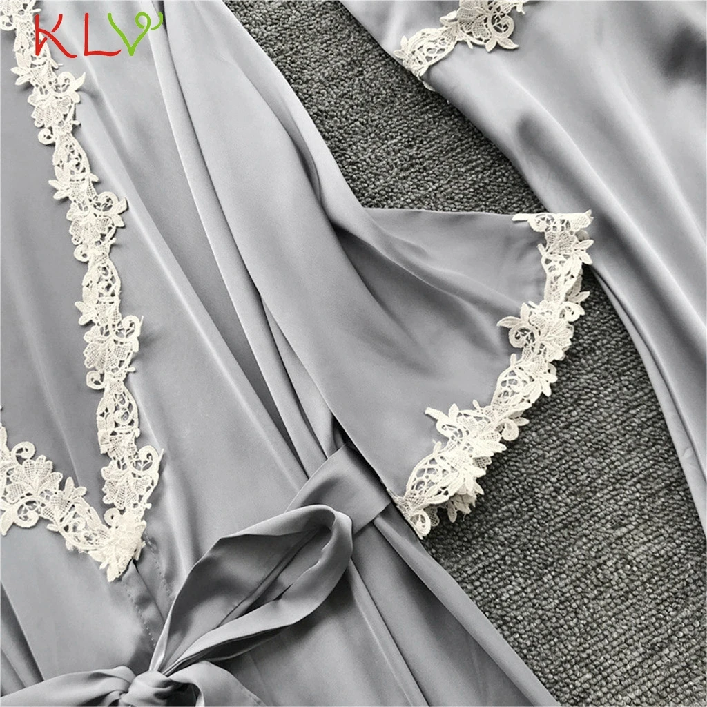 Женская одежда для сна 5 шт. пижамные комплекты размера плюс 5XL сексуальная кружевная атласная одежда для сна Babydoll нижнее белье Интимная Дамская пижама mujer 18Jan12