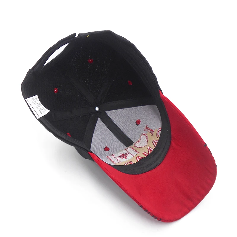 Я люблю Канаду вышивка женская бейсболка флаг Канады Шляпа Snapback Регулируемая Мужская Casquette Gorras