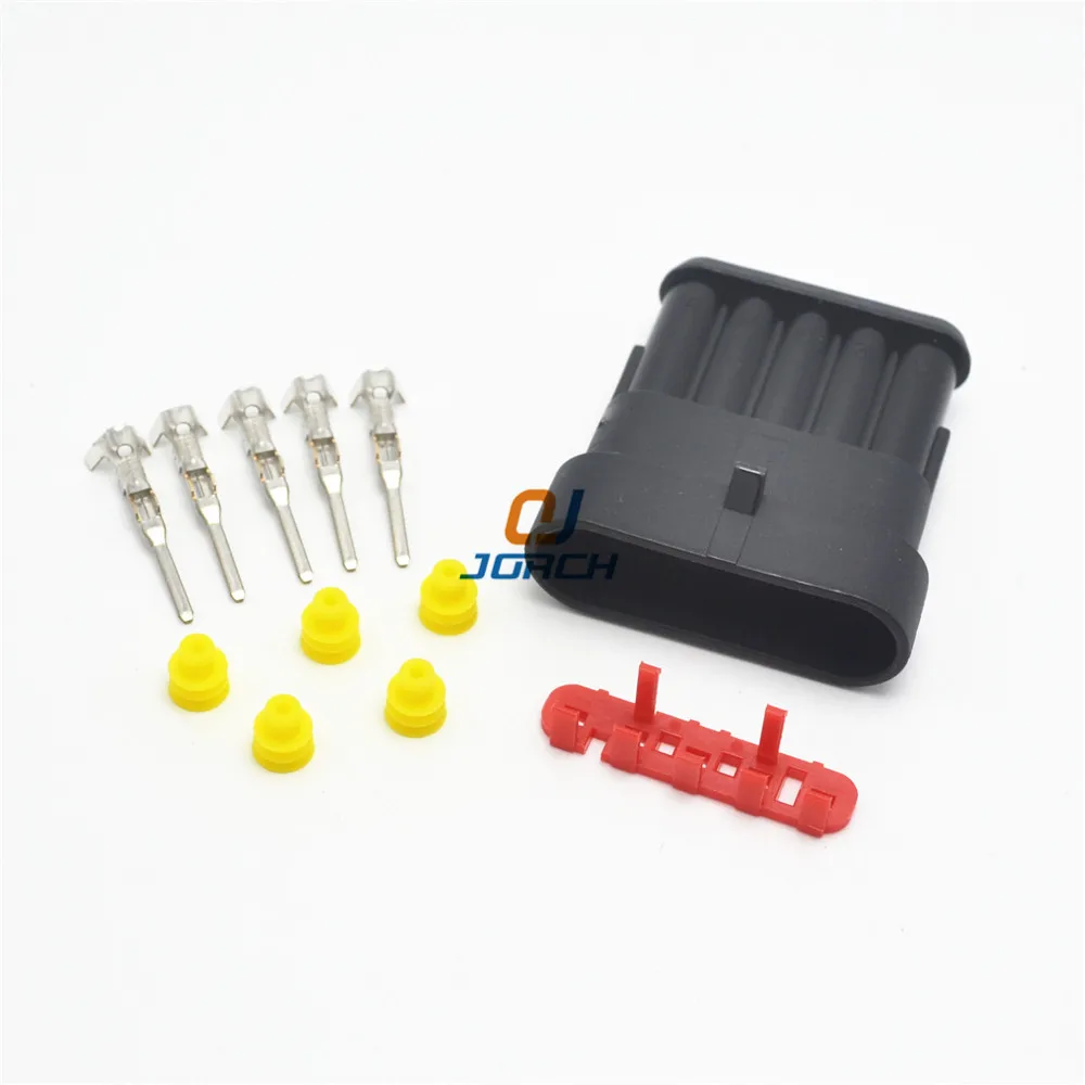 5 комплектов контактов Tyco Amp Superseal plug 282107 1 автомобильный Пластиковый кабель для