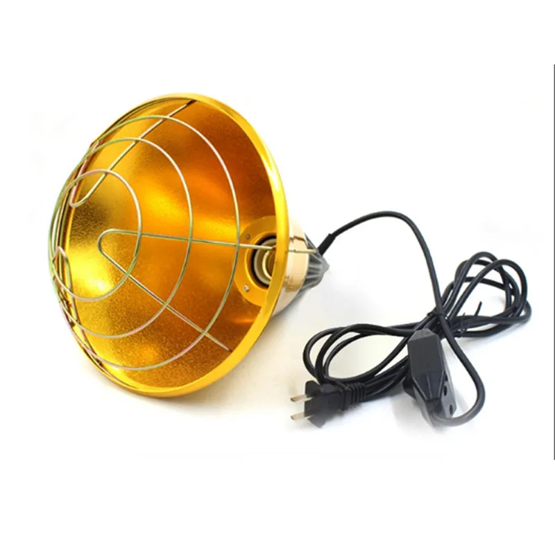 lampshade Регулируемый переключатель, 250 Вт, лампа для инкубатора для птицы и курица, инфракрасная лампа для домашних животных, светильник для выращивания цыплят, поросят, утенок, теплый - Цвет: lampshade