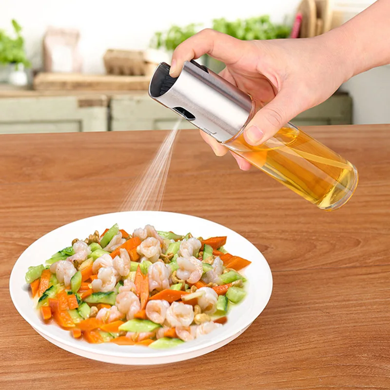 Кухонный гаджет, бутылка для масла из нержавеющей стали, стеклянная банка для масла, бутылка для барбекю с распылителем, бутылка для впрыска топлива, кухонные аксессуары