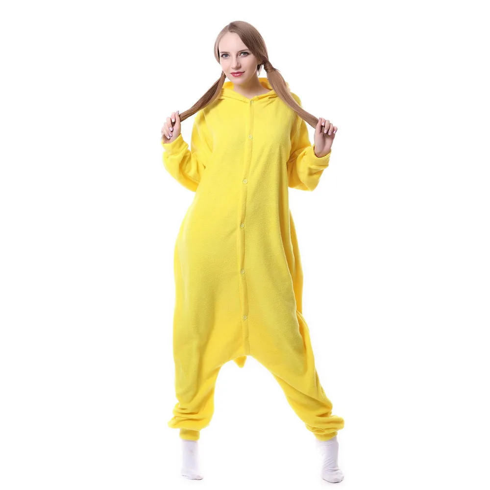 Аниме Пикачу комбинезоны Пижама спальный костюм для взрослых Детский косплея