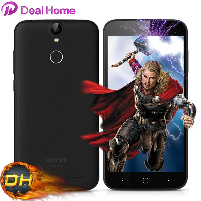 Vernee Тор 4 г Android 6.0 mtk6753 Octa Core 8.0 МП 5 &quotотпечатков пальцев 3G Оперативная память 16