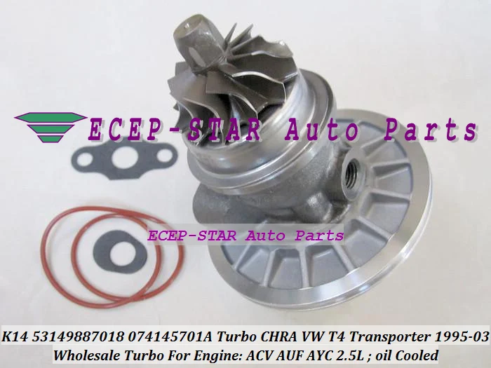 Картридж Turbo CHRA Core K14 53149887018 074145701AX 074145701AV для Volkswage T4 Transporter 1995-03 ACV AUF AYC AJT AYN 2.5L |