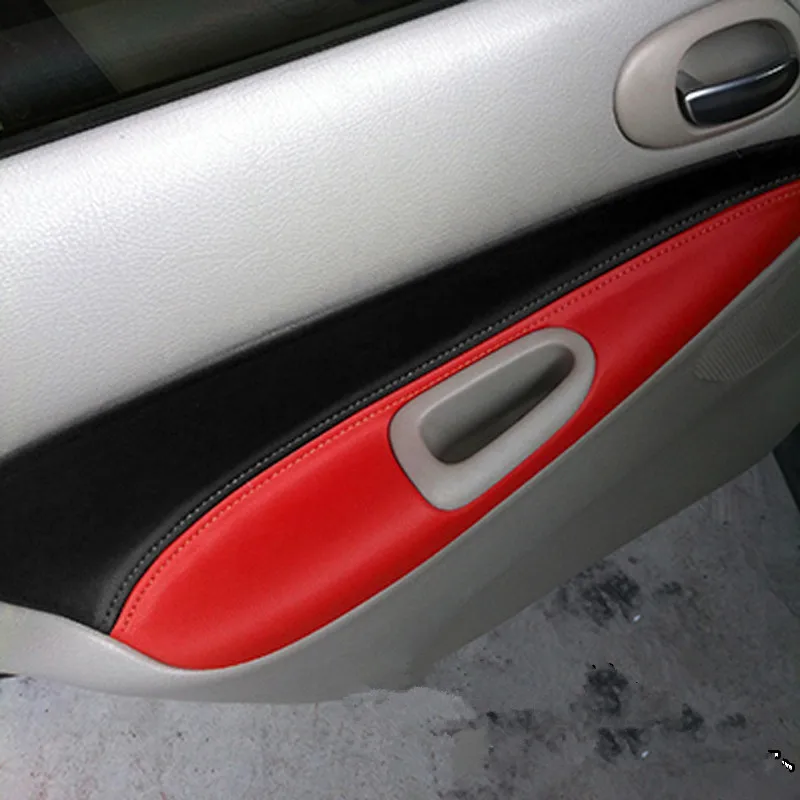 Микрофибра кожа межкомнатные двери панель подлокотник Крышка для peugeot 206 207 Citroen C2 AAB031