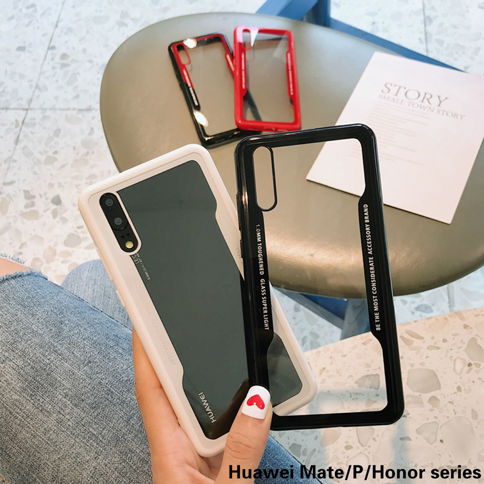 Прозрачный чехол для huawei Коврики 20 Pro P20 Lite 10 мягкий силиконовый акриловый полное